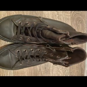Leather converse
